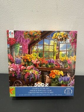 Ceaco Colorful Potting Shed 500 Piece Jigsaw Puzzle SALE🔴3/$25🔴